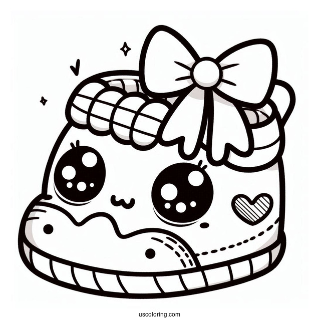 Kawaii Baby Shoes Coloring In