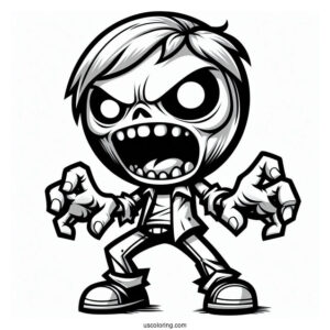 Evil Zombies To Color