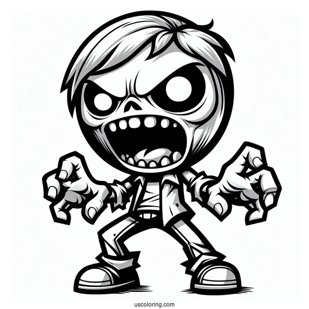 Evil Zombies To Color