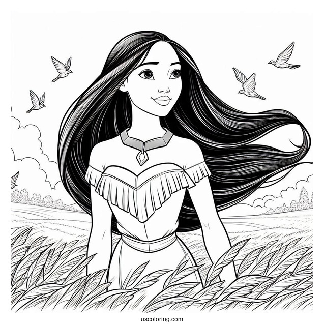 Pocahontas On The Field