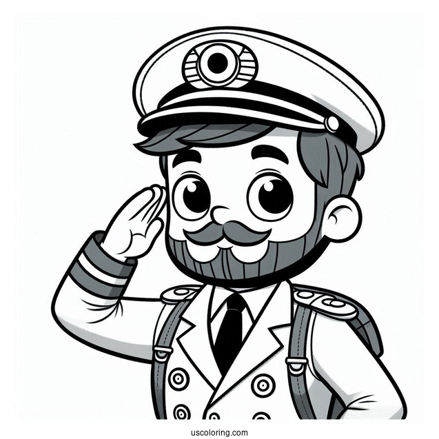 Octonauts Coloring Page Of Captain Barnacles For Kids