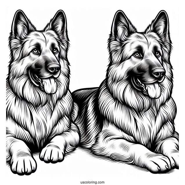 Big German Shepherd Dog