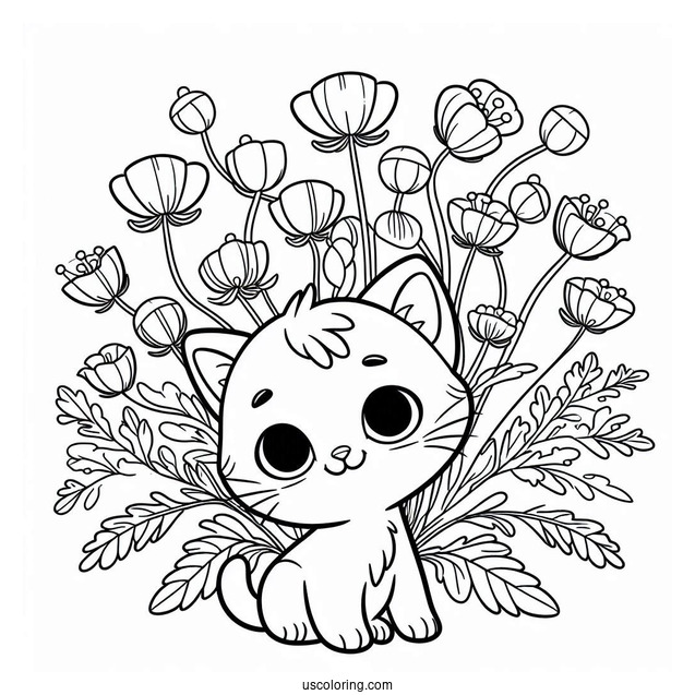Poppy Playtime Coloring Page Of Catnip From Poppy Playtime