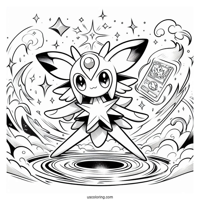 M Starmie EX Stellar Storm Coloring Sheet