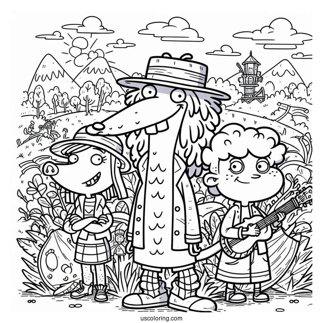 Nickelodeon Coloring Page Of The Wild Thornberrys