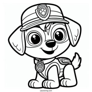 Ryder Character Coloring Sheet