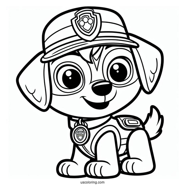 Ryder Character Coloring Sheet