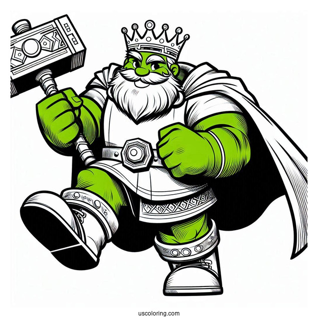 Big Hulk Smash Coloring In