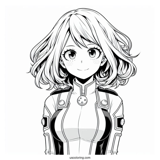 Mina Ashido My Hero Academia Coloring Page