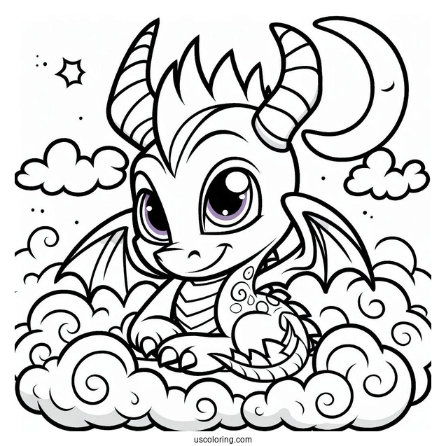 Sypro Coloring Page Adorable Belen In the Clouds Coloring Sheet