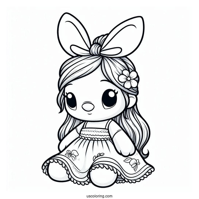 Scrump Rag Doll Coloring Page