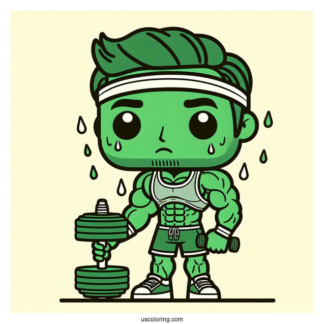 She Hulk Funko Pop Toy Coloring In