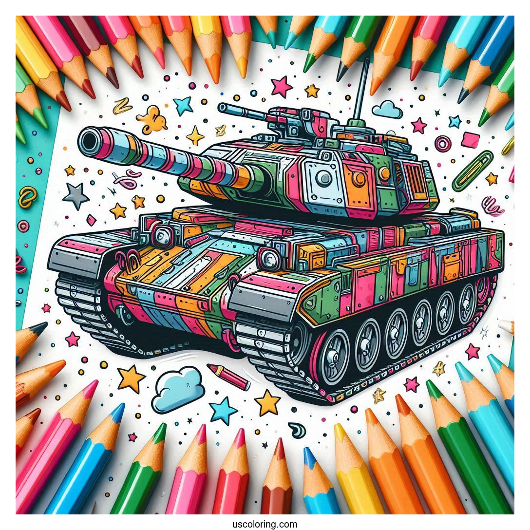 Tank Coloring Pages Featured Image