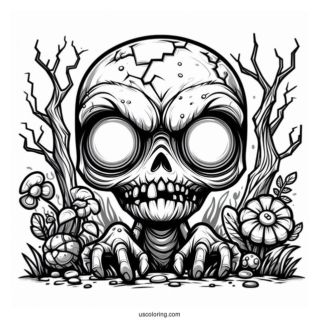 Evil Zombies To Color