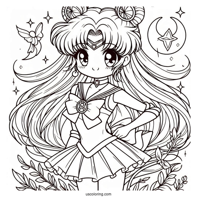 Cute Artemis Coloring In For Kids