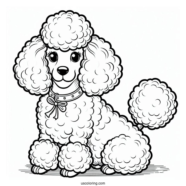Poodle Dog With Collar