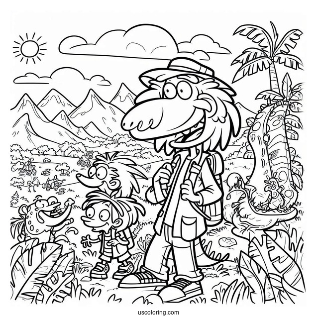 Nickelodeon Coloring Page Of The Wild Thornberrys