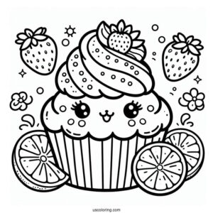 Strawberry Shortcake Coloring Page of Lemon Meringue