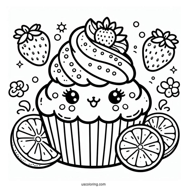 Strawberry Shortcake Coloring Page of Lemon Meringue