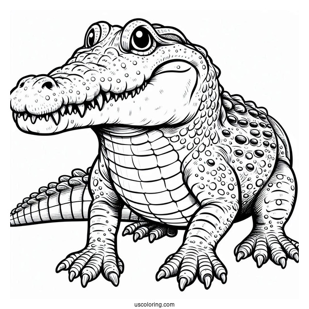 The Enormous Crocodile Coloring Page