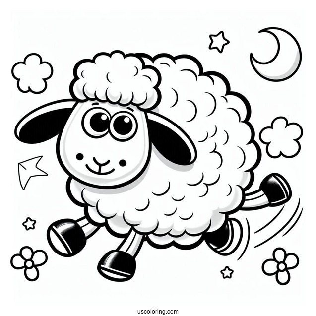 Coloring Page Of Shaun The Sheep