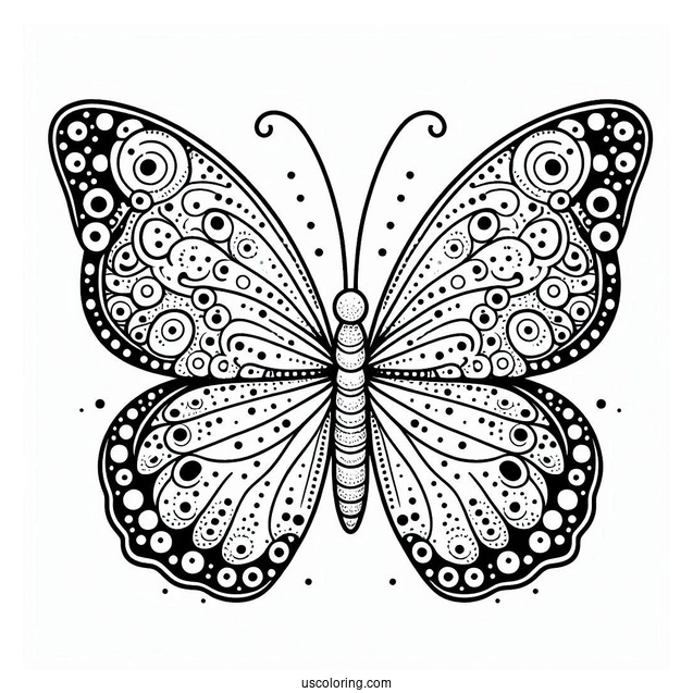 Butterfly With Spotted Wings