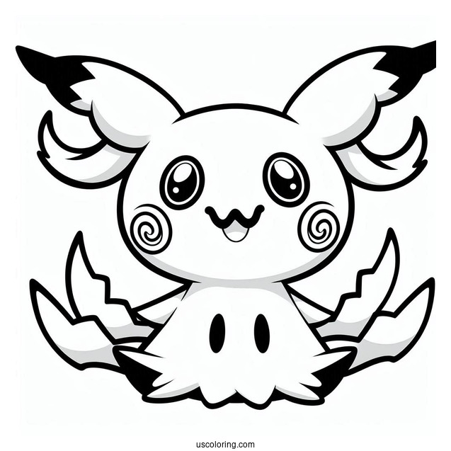 Coloring Sheet Of Mimikyu