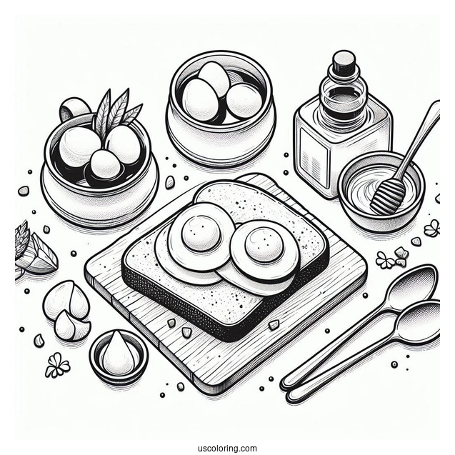 Eggs On Toast Breakfast Food