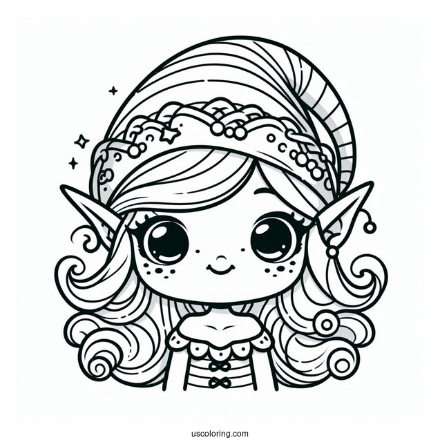 Poppa Elf Coloring Sheet