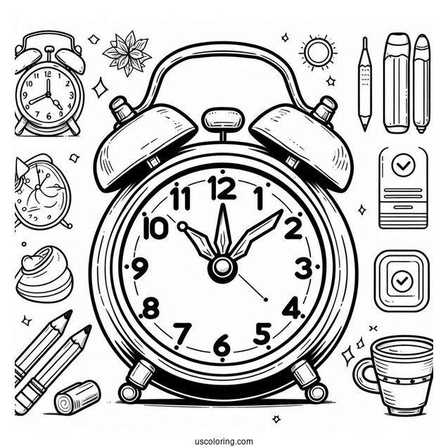 Digital Alarm Clock To Color