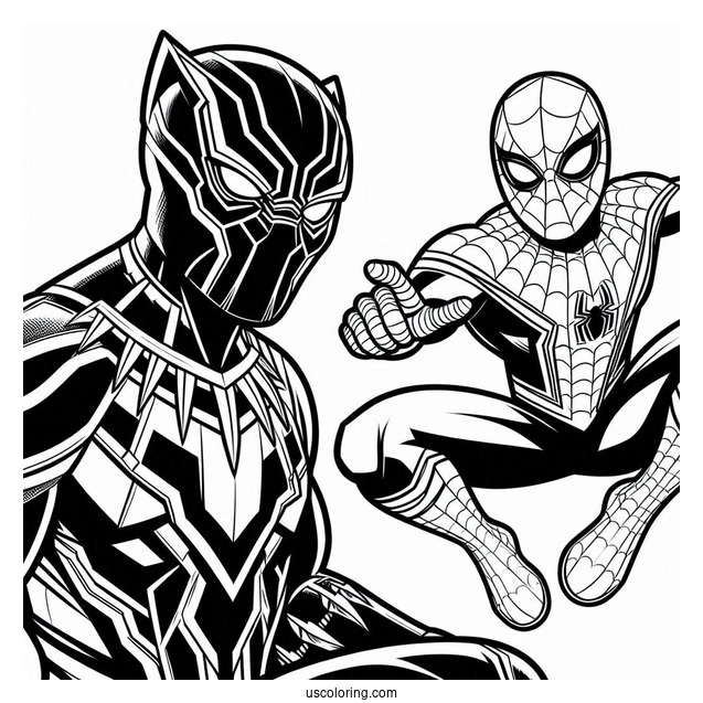 Spider Man And Black Panther