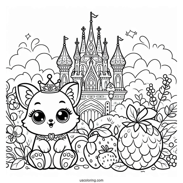 Palace Pets Coloring Page Of Simple Berry Palace Pets For Preschoolers