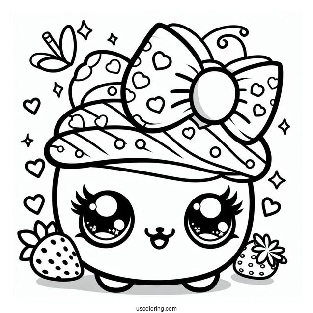 Kawaii Scoonie Shopkins To Color