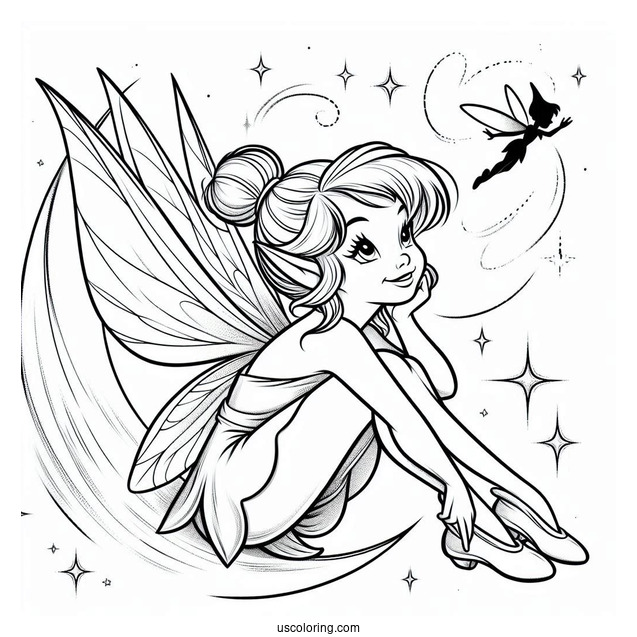 Tinker Bell Coloring In For Kids