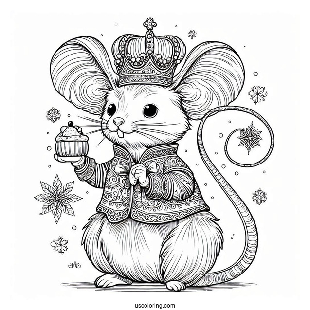 Simple To Color Mouse King
