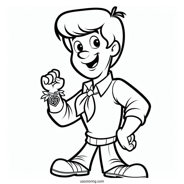 Coloring Page Of Fred From Scooby-Doo