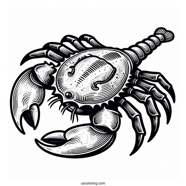 Horseshoe Crab Coloring Page