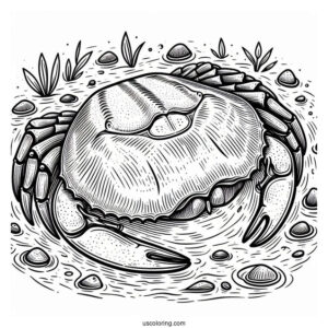 Horseshoe Crab Coloring Page