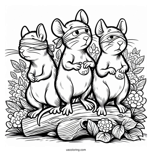 Three Blind Mice From Shrek To Color