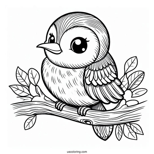 Blu Perched On Linda s Arm Coloring Page