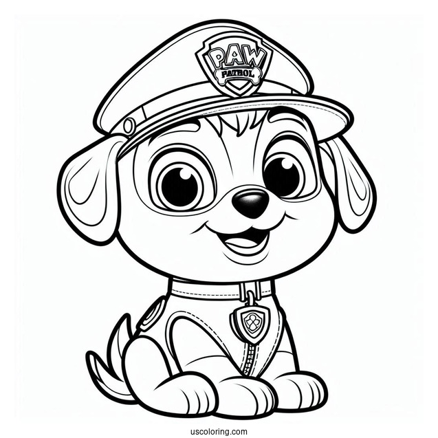 Coloring Page Of Zuma From Paw Patrol