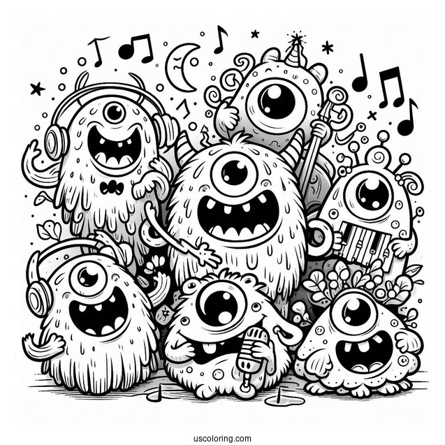 My Singing Monsters Coloring Page Poster