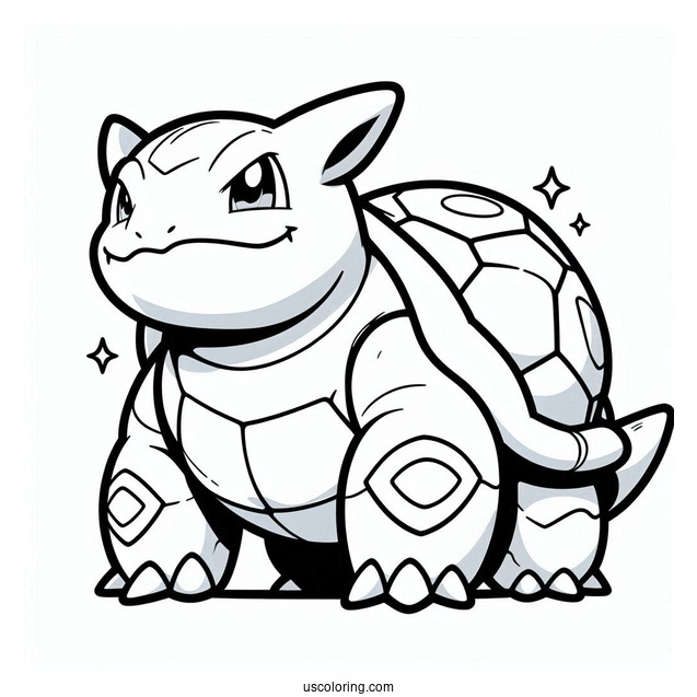 Blastoise Pokemon Coloring Page