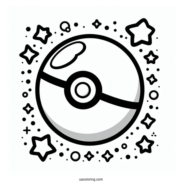 Simple To Color Pokemon Ball