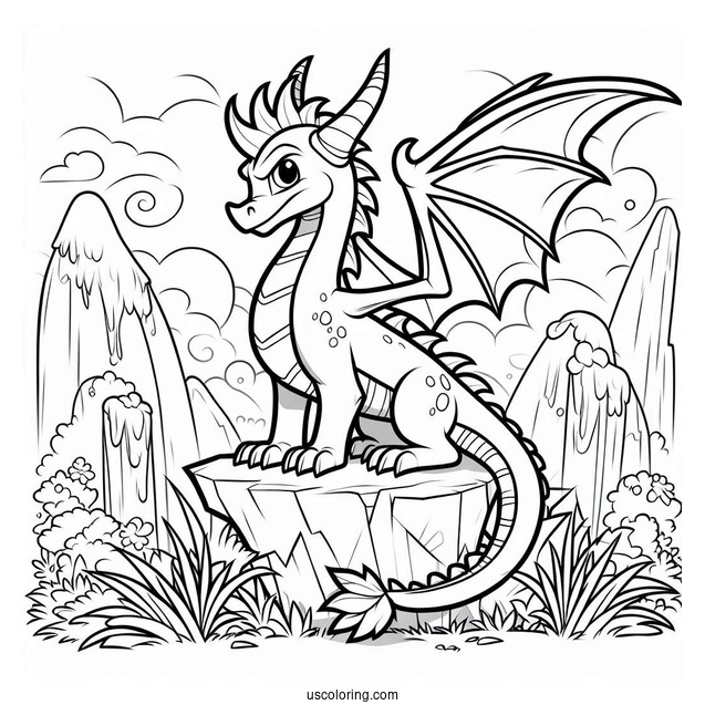 Spyro the Dragon Coloring Page