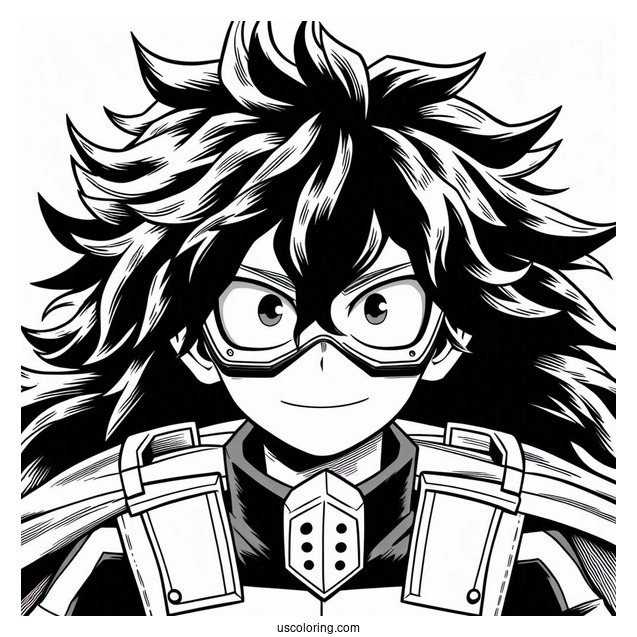 My Hero Academia Coloring Page Of Tsuyu Asui For Preschoolers