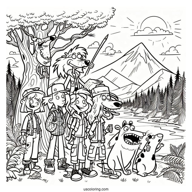 Nickelodeon Coloring Page Of The Wild Thornberrys