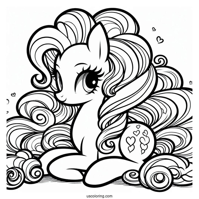 Equestria Girls Pinkie Pie Coloring Page With Pony Pinkie Pie