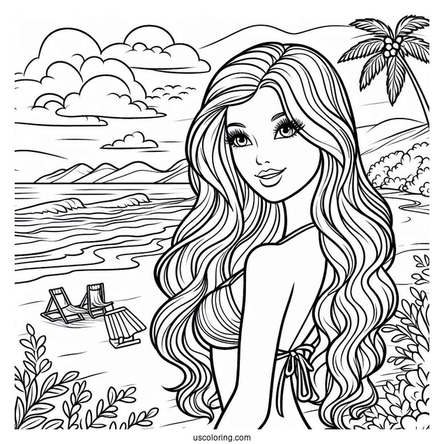 Barbie At The Beach