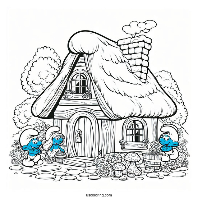 Smurf Village Houses